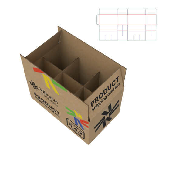 Product Shipping Grid Box