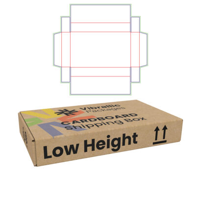 Cardboard Shipping Box Low Height