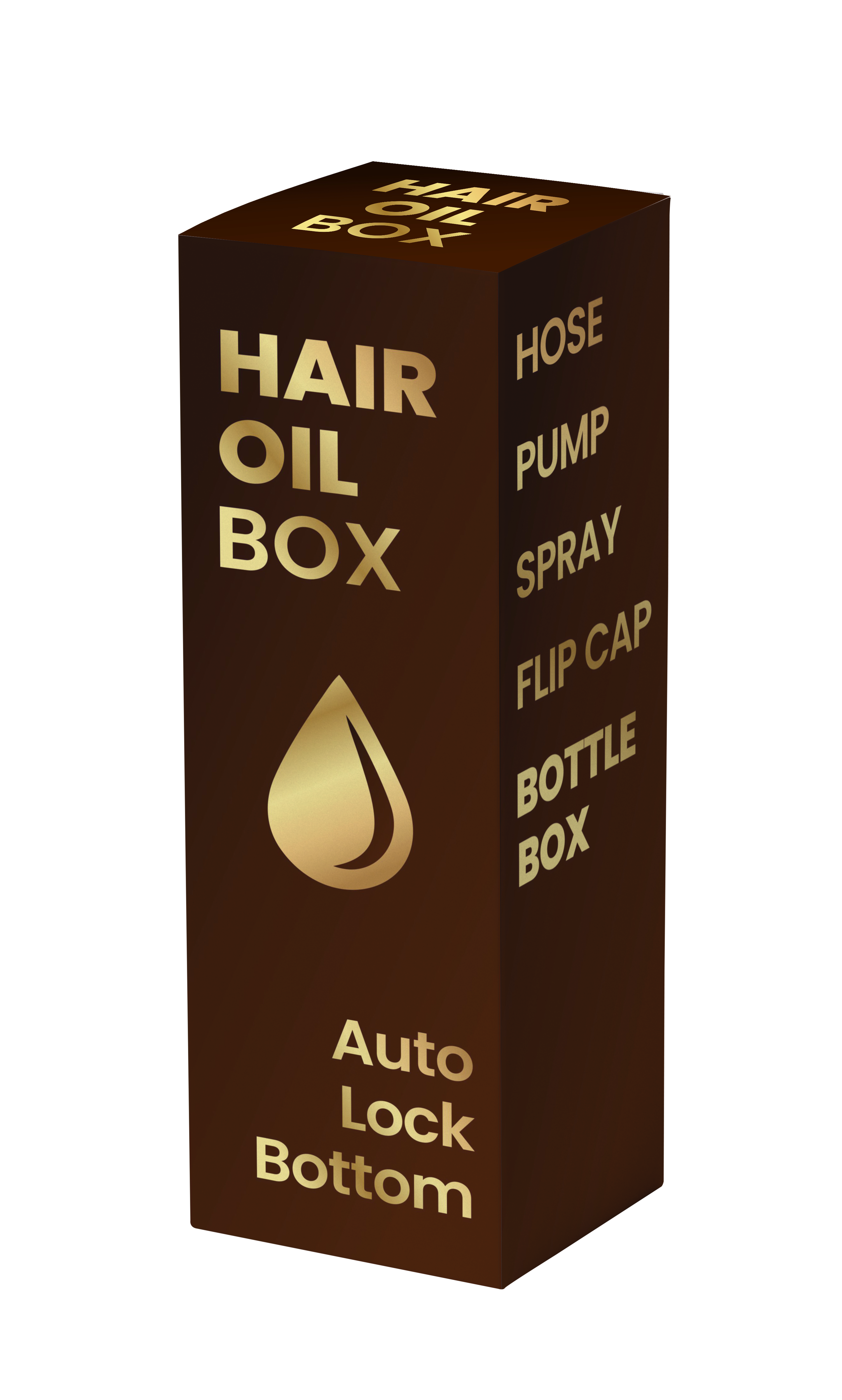 Hair Product Box with Auto Lock Bottom