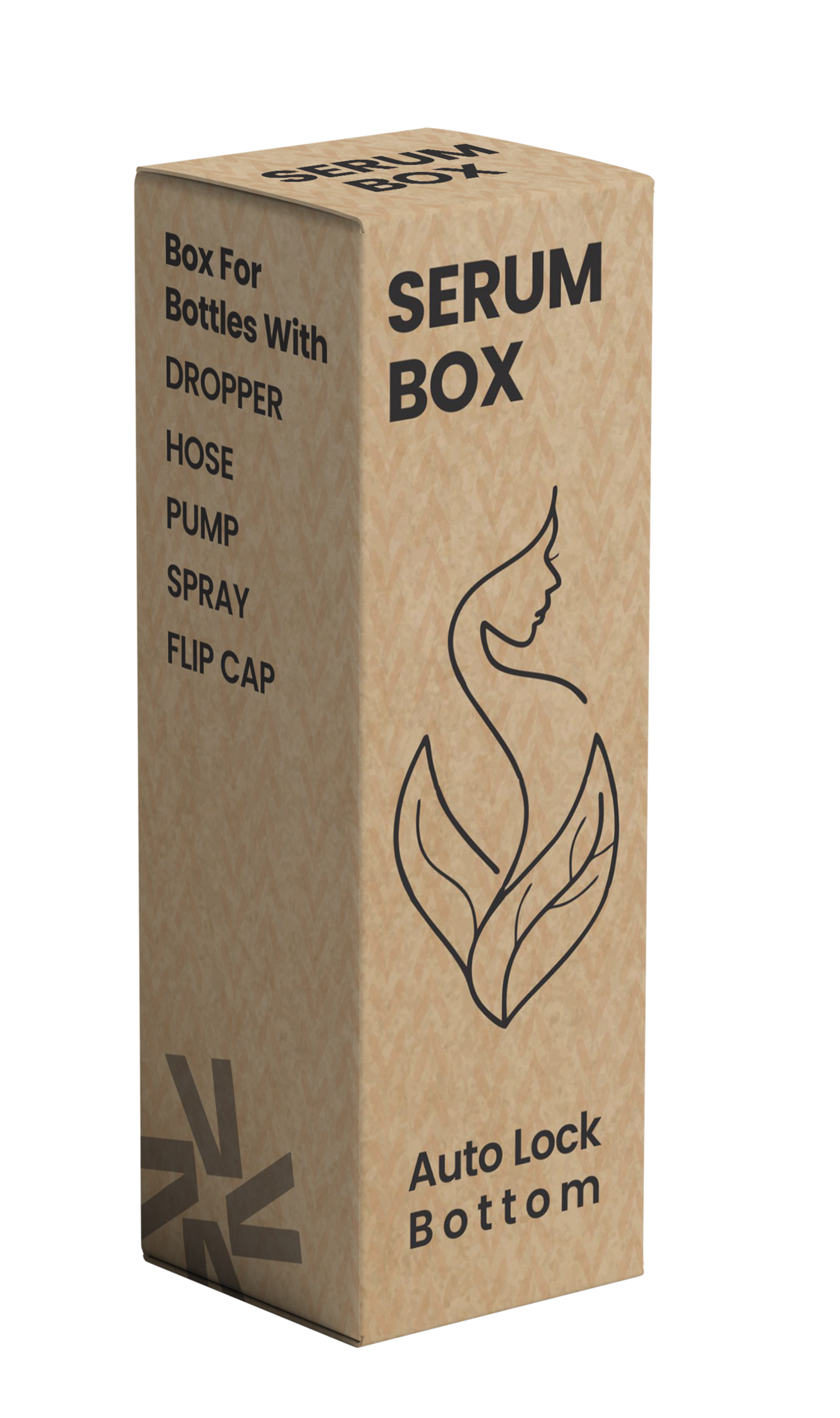 Serum Box with Auto Lock Bottom